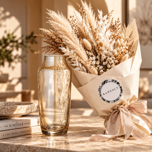 The RANGOLY Signature Set – Vase & Seasonal Florals